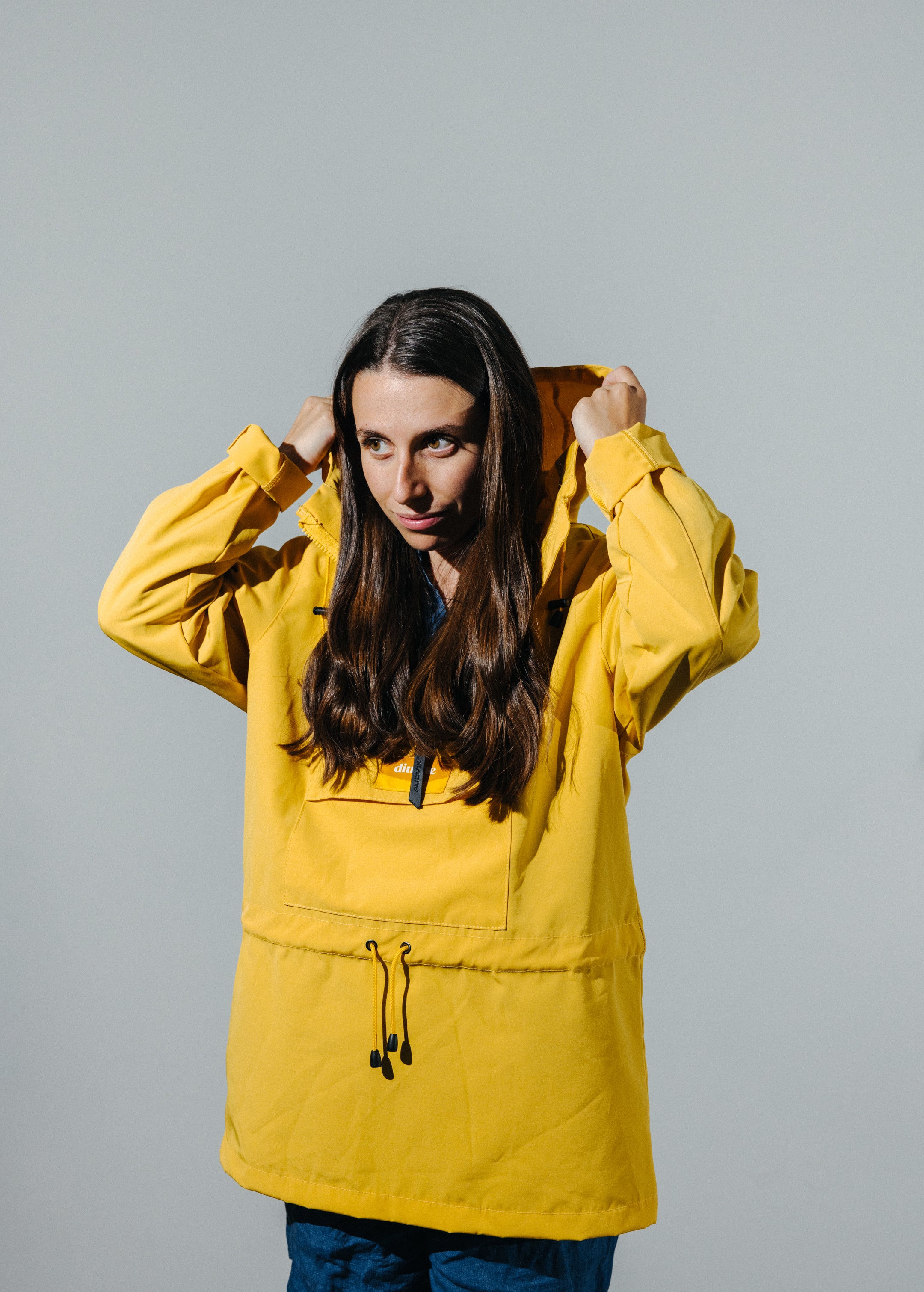 Anorak pull-over jaune