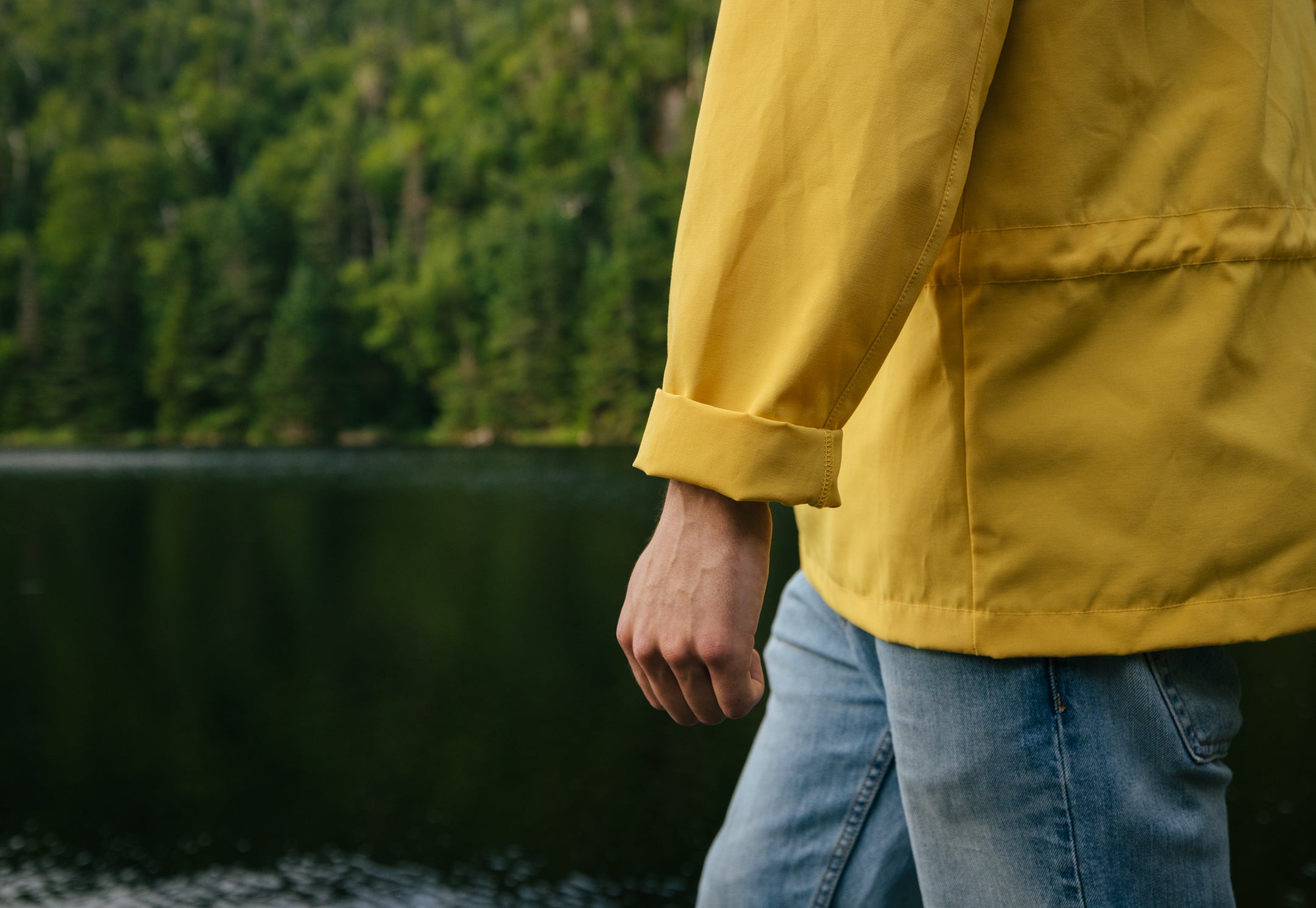 Anorak pull-over jaune